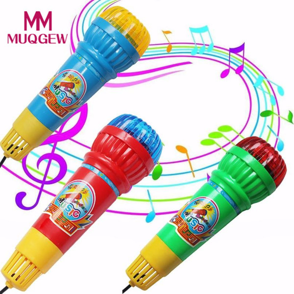 MUQGEW 2018 New Baby Kids Toy Echo Microphone Mic Voice Changer Toy Gift Birthday Present Kids Party Song Toys