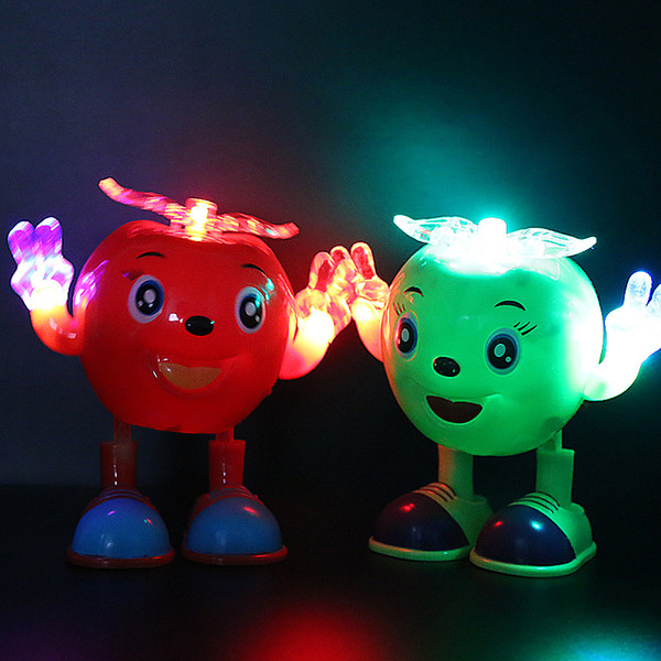 Cartoon fruit one pcs vocal toy eletric light song music playing random color