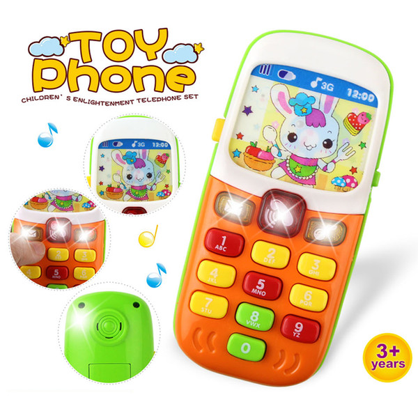 Electronic Toy Phone For Kids Baby Mobile Phone Educational Learning Toys Music Sound Machine Toy For Children (Color Randomly)#