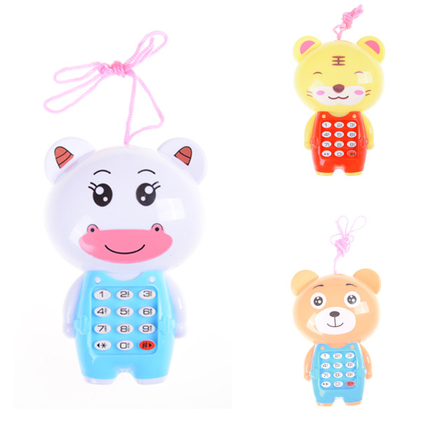 Cartoon Kids Music Phone Toys Educational Learning Toy Phone Gift for Kids Children's Toys Random Color Kawaii Baby Vocal