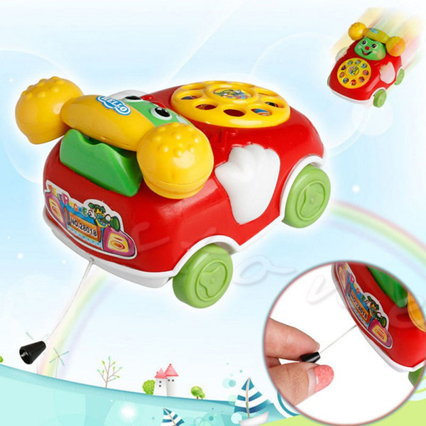 Electric Phone Model Machine Children Educational Toys Music Cartoon Phone Funny Toy Random Color