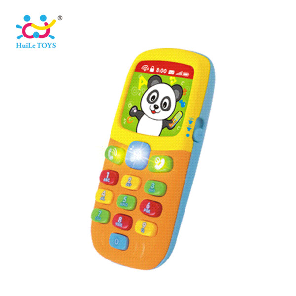 HUILE TOYS 956 Baby Toys Cellphone Mobile Phone Early Educational Learning Machine Electric Phone Model Machine Toy for Children