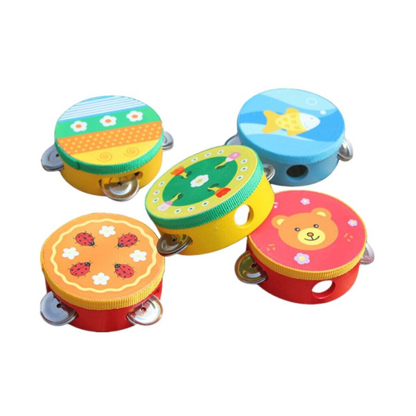 Cute Baby Kids Musical Tambourine Beat Instrument Educational Handbell Clap Drum Toys Baby Gift