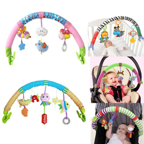 Hot sale lovely Stroller Lathe Car Seat Cot Hanging toys baby play Travel Newborn infant baby Toys educational rattles mobile