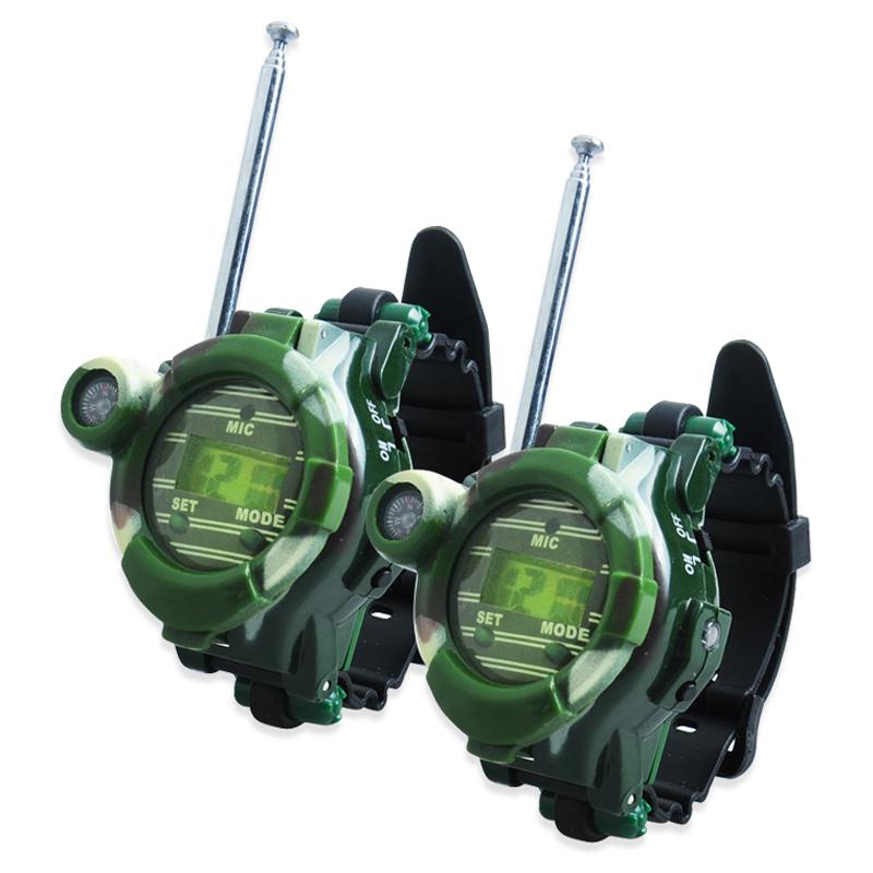 Wholesale-Hot Selling Two Way Radio Walkie Talkie Kids Child Wrist Watch Gadget Toy