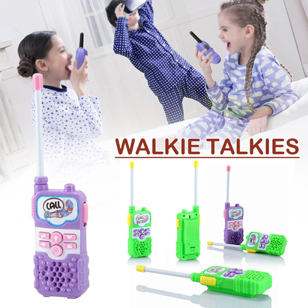 2pcs Electric Walkie-talkie Long-range Wireless Conversation Children Play House Toy Electric Interphone Birthday Gift For kid