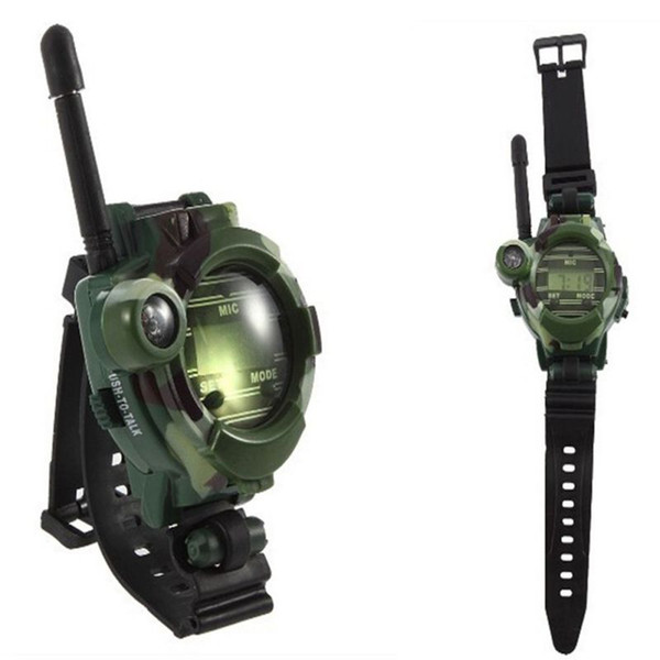 20pcs/ 7 In 1 Walkie Talkie Watch Camouflage Style Children Toy Kids Electric Strong Clear Range Interphone Kids Interactive Toys