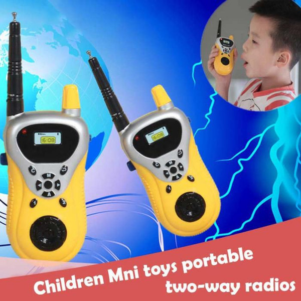 2pcs Intercom Electronic Walkie Talkie Kids Child Mni Toys Portable Two-Way Radio Children Toy Walkie Talkies YH-17