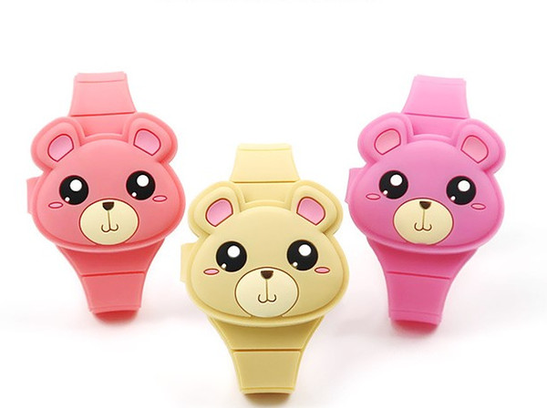 2019 New Children's Glue Cartoon Animal Watch Exquisite LED Electronic Children's Fun New Joy Watch Custom