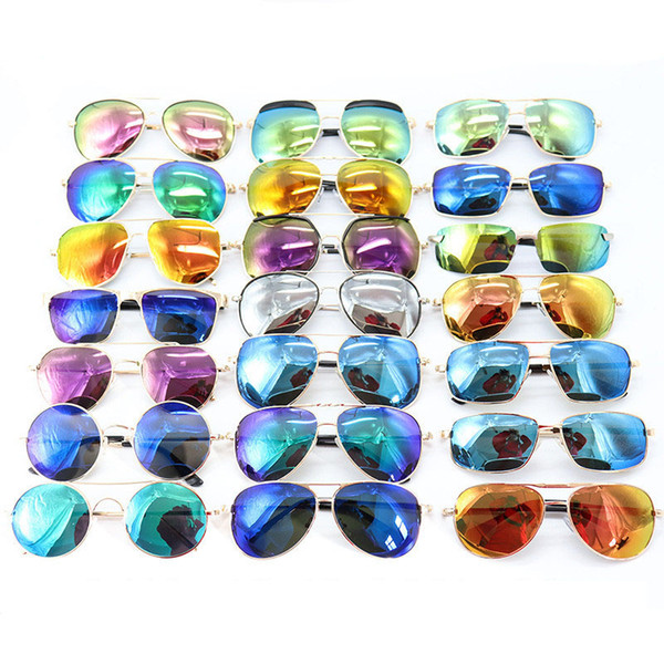 Brand Designer Sunglasses for Men and Women Shades Sunglasses True colorful film scratch-resistant universal retro dazzle glasses toy