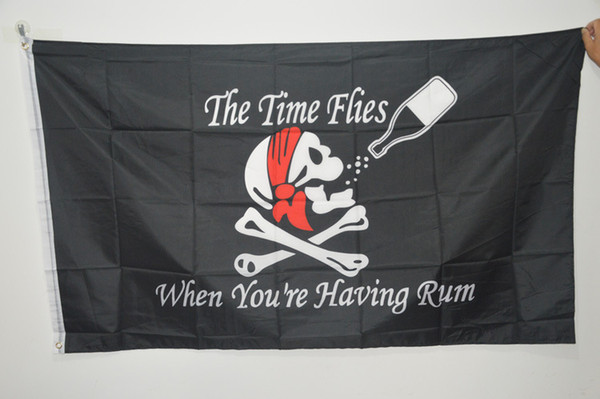 3x5FT Big Halloween Skull Pirate Flags Drinking Bar Black Jolly Roger Crossbones Swords Black Flags Halloween Props