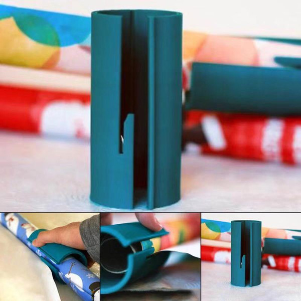 Little ELF Cutting Wrapping Paper Made Easy and Fun Wrapping Paper Cutter Showing Shelf Makeup Tool Kit Drop Shopping