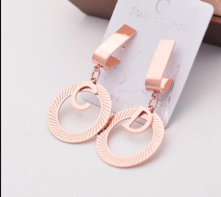 New earrings bohemian exaggerated round rose gold earrings holiday gift fashion accessories