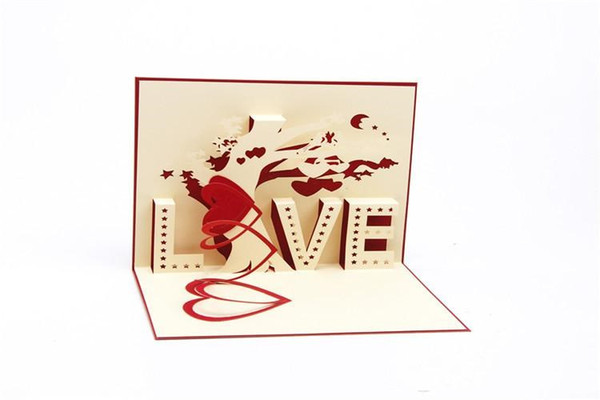 3D handmade creative greeting cards Three dimensional 