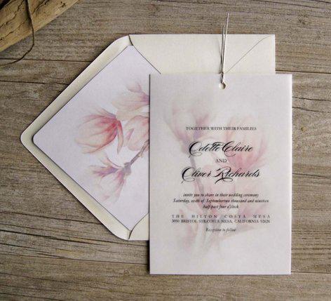 Vellum Paper Wedding Invitation