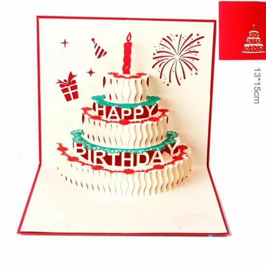 3D Pop Up Handmade Cards Creative Greeting Cards Paper craft Hollaween Christmas Birthday Cards 100 style for choose