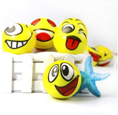 2017 Hot Selling 6.3cm Emoji Faces Squeeze Stress Ball Hand Wrist Finger Exercise Stress Relief Therapy Assorted Styles Christmas gifts