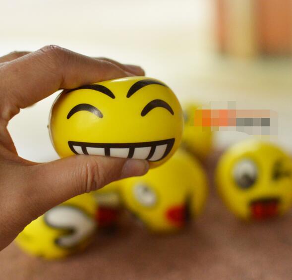 Emoji Faces Squeeze Stress Ball Hand Wrist Finger Exercise Stress Relief Therapy - Assorted Styles New Christmas party gifts 36 pcs