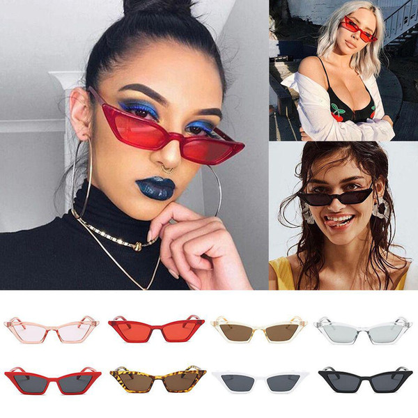 wholesale High Quality Vintage Sunglasses Women Cat Eye Luxury Brand Designer Sun Glasses Retro Small Red ladies Sunglass Driver Gifts