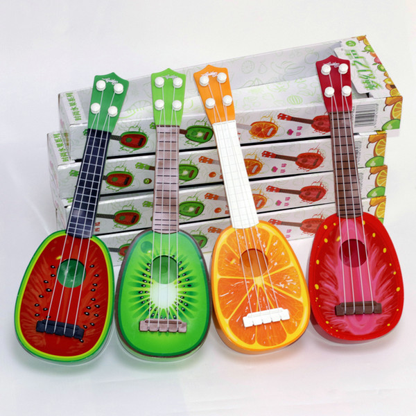 Baby Music & Sound Toys suzakoo Cartoon fruit guitar musical instrument toy game one pcs random color