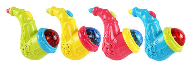Baby Music & Sound Toys suzakoo Random color light projection muscial instrument toy Saxophone one pcs