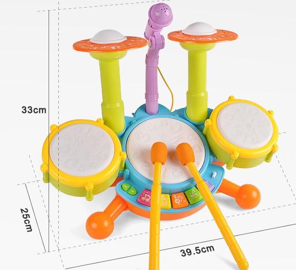 Baby Music & Sound Toys suzakoo musical Instruments Eletronic drum Children puzzle game toy with microphone learning