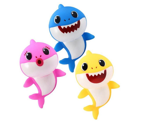 Baby Shark Toy 2019 Baby Boy Sing Song Led Lamp Toys kids Music Sound Toys party decorations 3 Color