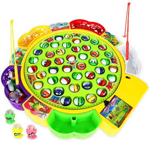 Fun Fishing Game Electric Rotating Magnetic Magnet Fishing Toy Kid Educational Toys games for boys and girls toys for children