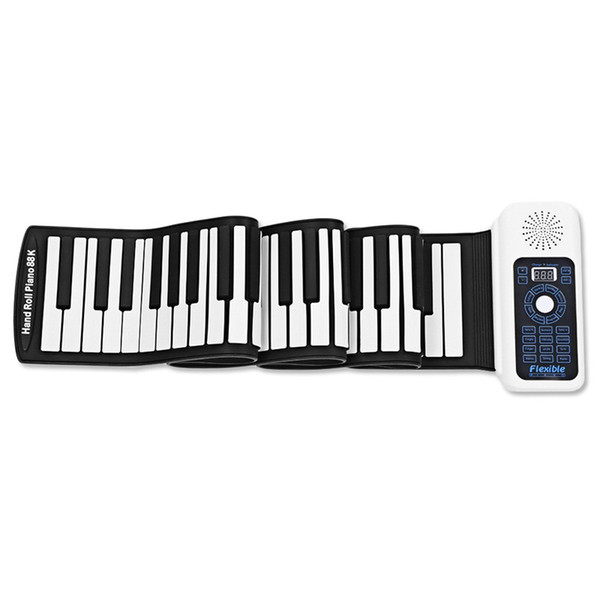 Simple Portable Keyboard 88 Key Hand Roll Electronic Piano Thicken Anti Wear Send Pedal Fashion Factory Direct 245hk I1