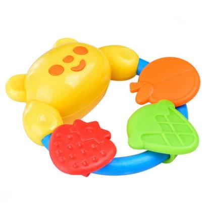 Baby Teethers Toys suzakoo Baby Toddler Toys Teethers silicone soft rubber rattle puzzle one pcs