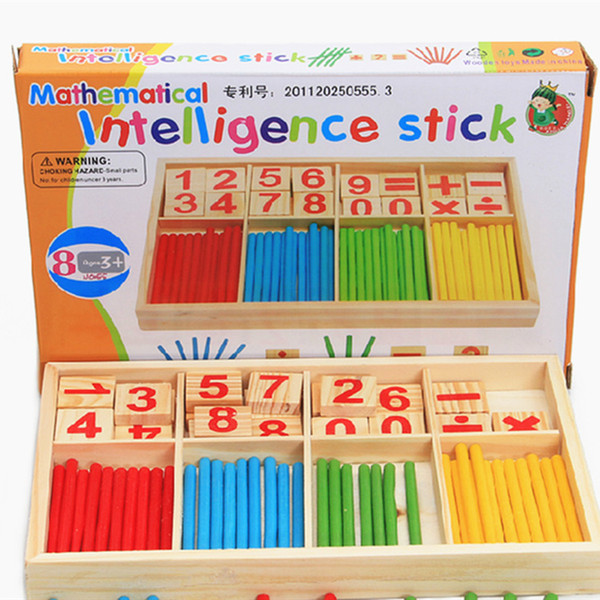 Puzzle baby educational pine drawing board learning box kids nurse brain computing arithmetic arithmetic toys wooden montessori toys