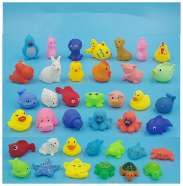 High Quality Baby Bath Water Duck Toy Sounds Mini Yellow Rubber Ducks Bath Small Duck Toy Children Swiming Beach For kids Gifts