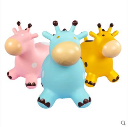 The deer children's rubber air horse baby inflatable toy jump horse enlarged and thickened non-toxic baby mount