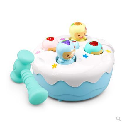 Baby playing gopher toy 1 year old baby electric puzzle 1-2-3 year old parent-child interaction