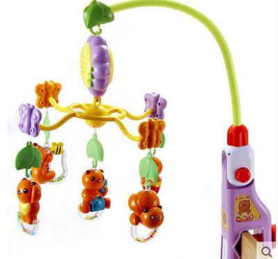Children's Safety Toys Bed Bell Didi Rabbit Obey Bear House Happy Pond Music Rotation Baby Toy Ring