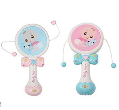 Newborn baby baby placating toy environmental protection and safety baby hand grasping rattle rattle music light parent-child interaction in