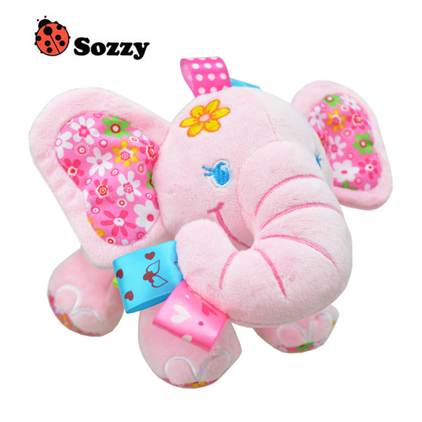 cute Sozzy love elephant baby placate toy beauty elephant pull the music hed hang birthday gift