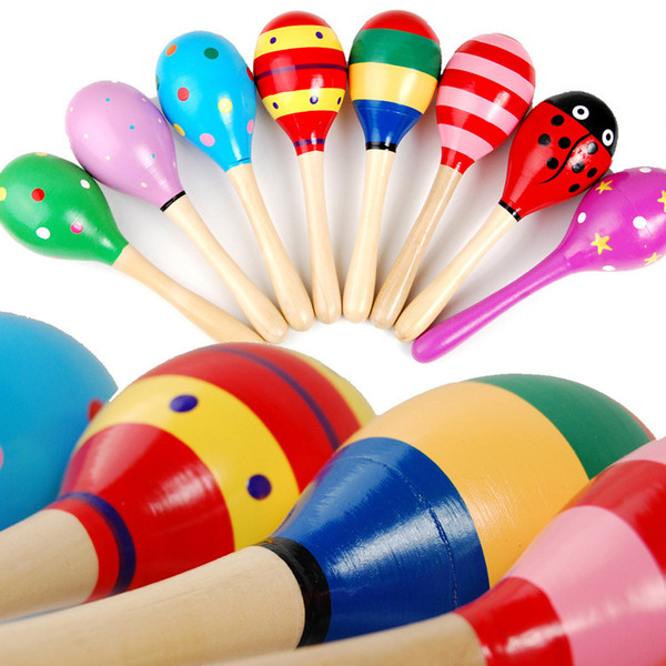 Hot selling Baby Wooden Toy Rattle Baby cute Rattle toys Orff musical instruments Educational Toys gift