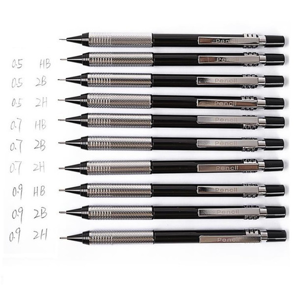 Automatic pencil drawing single pencil 2B 0.5mm art pen metal pencil Writing pens Gift I449