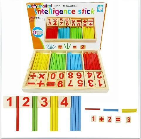 Wooden Montessori Toys Teach Beginners The Mathematical Race Association Wooden Learning Figures Toys Baby Education Toys