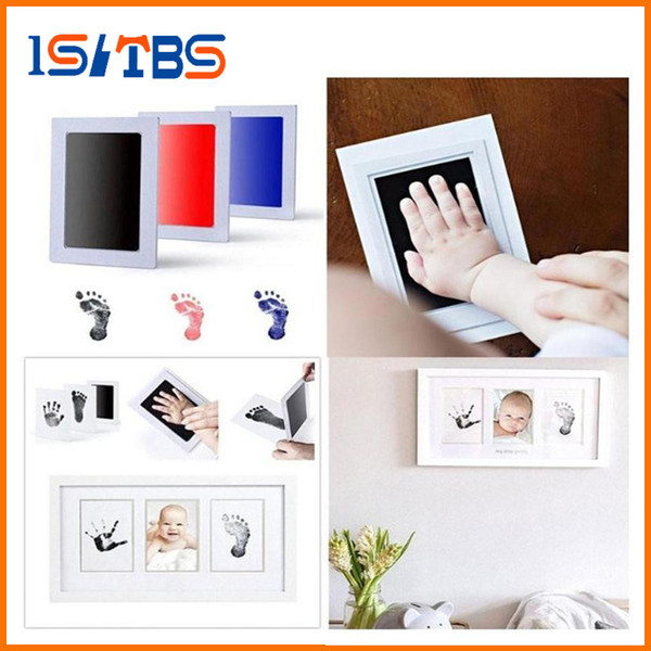 Baby Care Non-Toxic Baby Handprint Footprint Imprint Kit Baby Souvenirs Casting Newborn Footprint Ink Pad Infant Clay Toy Gifts