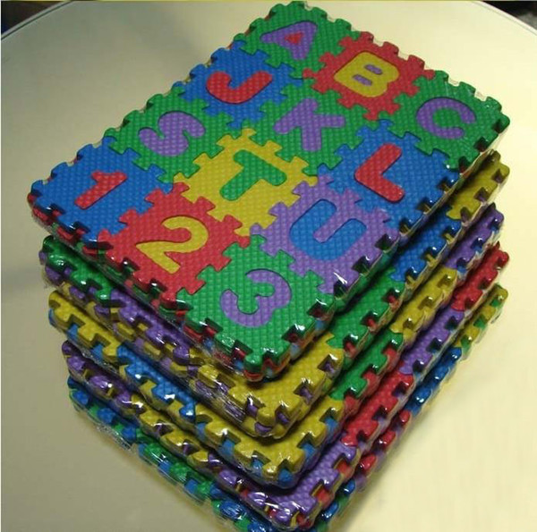 Wholesale-36Pcs Environmentally EVA Foam puzzle Numbers+Letters Play Mat Puzzle Floor Mats Baby Carpet Pad Toys For Kids Rug Toy Store 7cm