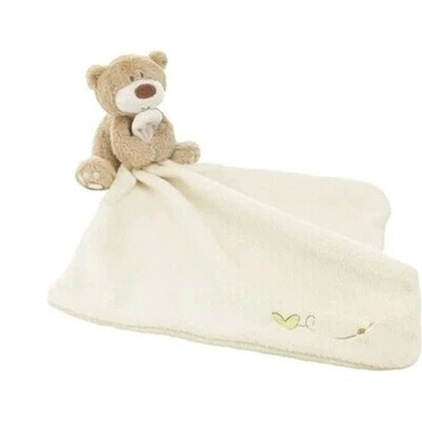 Wholesale- Wholesale 10pcs/lot Baby Comforter Toy Cartoon Animal bed time bear Soft Plush toys Multifunctional Baby Care