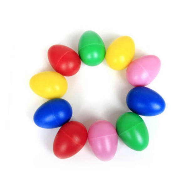 Wholesale- 1PCS 5Colors Cute high quality Plastic Percussion Maracas Shakers Musical Egg Great Baby Toddler Children Early Learning Toy