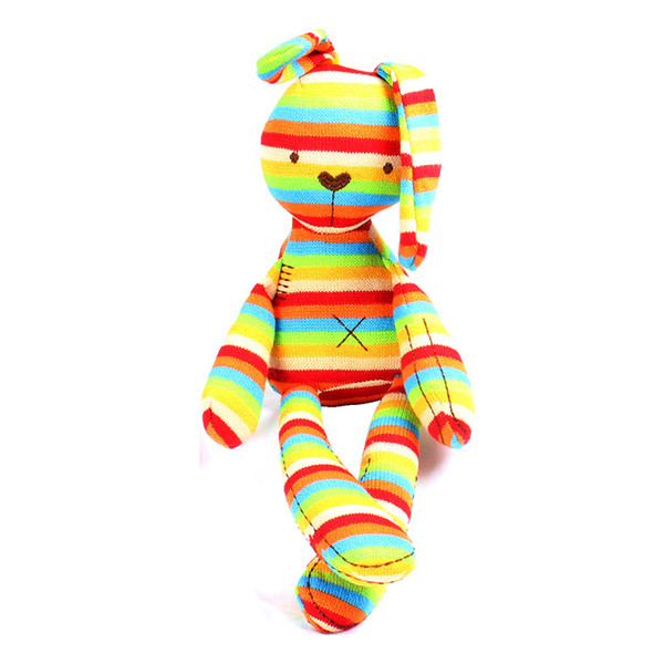 Wholesale- Baby Soft Rabbit Doll 40cm Large Rabbit Sleep Rattles Comfort Children's Cute Animal Plush Toys 0-5Year Baby Toys -- BYC066 PT49