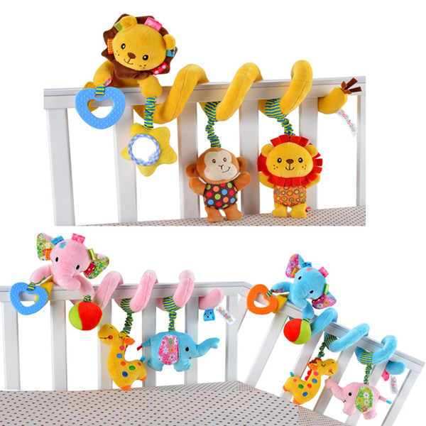 Multi-style Soft 0-12 months Baby Toy Spiral Bed Stroller Car Seat Hanging Bebe Educational Rattle Toys For Kids Newborns Gifts