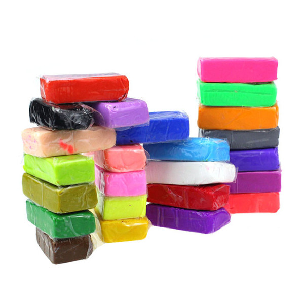 Wholesale-JECKSION New 24pcs Malleable Fimo Polymer Modelling Soft Clay Blocks Plasticine DIY