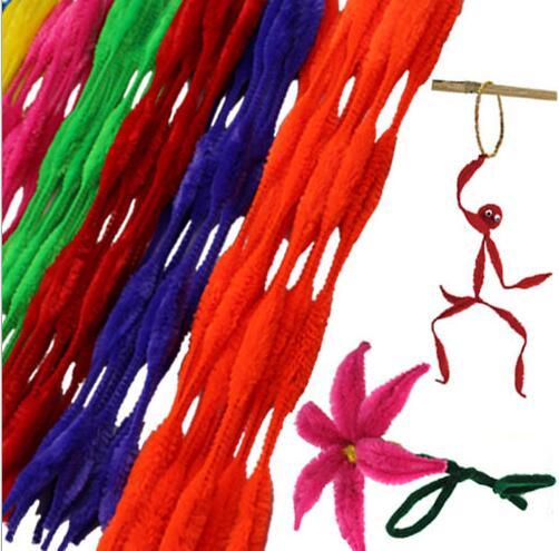70pcs Children's Kids Educational Toys Twist-Flex Rods Plush stick DIY Materials Handmade Shilly-stick