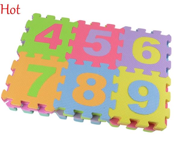Hot 36pcs/Set Alphabet Numerals Kids Rug Baby Play Mat Letters Soft Floor Crawling Mini Puzzle Mats for Children Kids Foam Playing Mat 18525