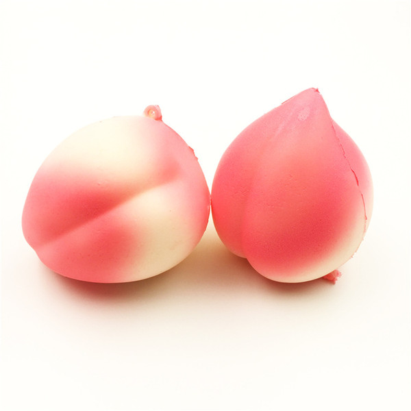 2017 new Squishy Pink Peach Slow Rising Cream Scented Realistic Squeeze Phone Straps Kids Adult Toy